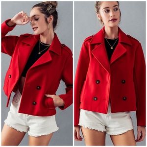 LAST 1❗️Gorgeous Red Cropped Peacoat